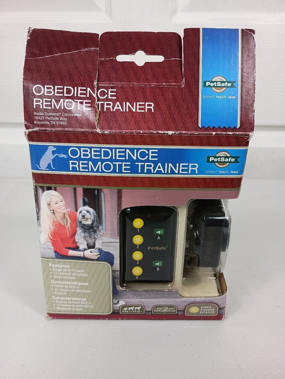 Petsafe Dog Obedience Remote Trainer Collar <8lb Dogs >75 Yds Water Resistant